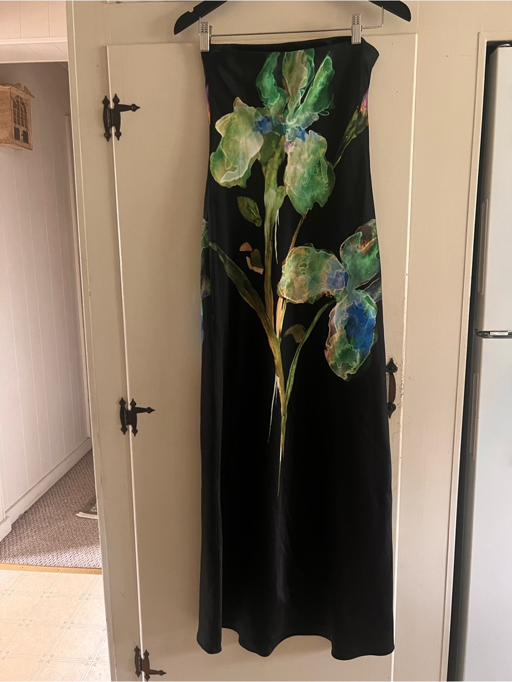 Worn once! Anthropologie long strapless dress - Picture 3 of 7